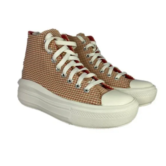 Converse Chuck Taylor All Star Move Platform High Lift Checkered - Picture 2 of 8